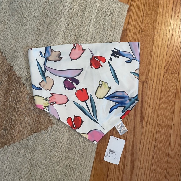 Kicki cutout printed midi skirt and Angie Strapless Handkerchief Hem Top - Picture 5 of 8